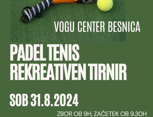 Turnir v padel tenisu, sob. 31.8.