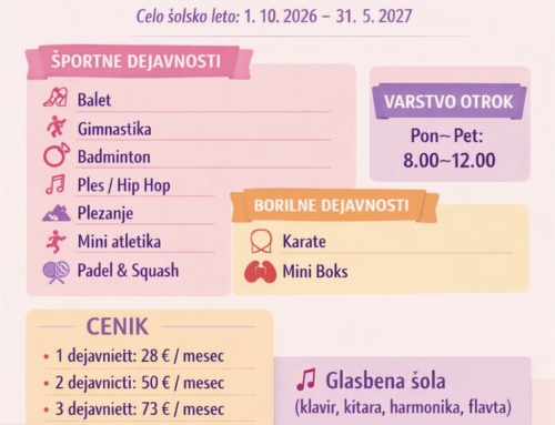 DEJAVNOSTI ZA OTROKE 2026/2027