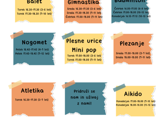 Dejavnosti za otroke 2024/25