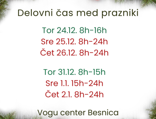 Delovni čas med prazniki